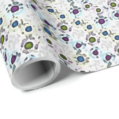 Papier Cadeau Points aquarelle (Coin rond)