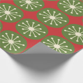 Papier Cadeau Points Atomique Mi-Siècle Moderne Rétro Noël (Coin)