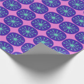 Papier Cadeau Points atomiques modernes du milieu du siècle auda (Coin)