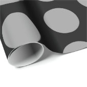 Papier Cadeau Points Black Marocain Moods (Coin rond)