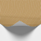 Papier Cadeau Points blancs sur fond or mat (Coin)