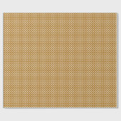 Papier Cadeau Points blancs sur fond or mat (Plat)