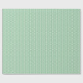 Papier Cadeau Points blancs sur fond vert sauge (Plat)