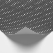 Papier Cadeau Points blancs sur gris étain (Coin)