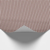 Papier Cadeau Points blancs sur marron cognac (Coin)