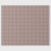 Papier Cadeau Points blancs sur marron cognac (Plat)