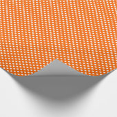 Papier Cadeau Points blancs sur orange (Coin)