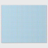 Papier Cadeau Points blancs sur papier d'enveloppement bleu clai (Plat)