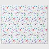 Papier Cadeau Points blancs violets colorés Abstraits (Plat)