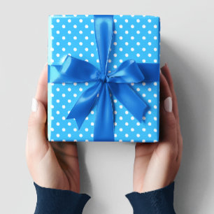 Papier Cadeau Points bleus