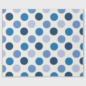 Papier Cadeau Points bleus (Plat)