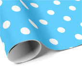 Papier Cadeau Points bleus (Coin rond)