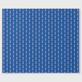 Papier Cadeau Points bleus géométriques abstraits (Plat)