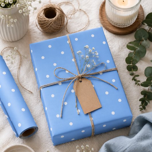 Papier Cadeau Points bleus Maya