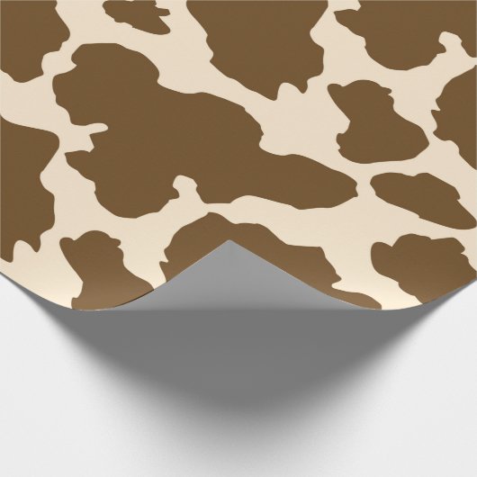 Papier Cadeau Points Brown Vache Imprimer Fermier Animaux de fer (Coin)