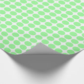 Papier Cadeau Points Cercle - Mint vert sur blanc (Coin)