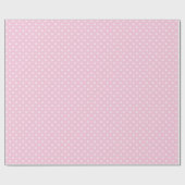 Papier Cadeau Points classiques Blanc - Rose clair (Plat)