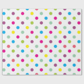 Papier Cadeau Points Colorés (Plat)