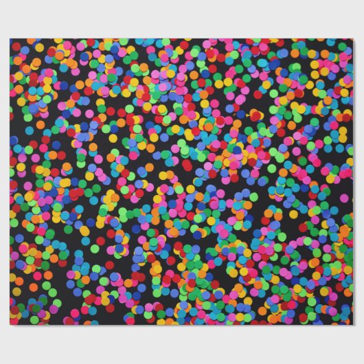 Papier Cadeau Points colorés (Plat)