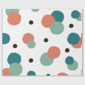 Papier Cadeau Points colorés esthétiques (Plat)