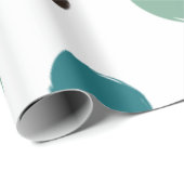 Papier Cadeau Points colorés esthétiques (Coin rond)