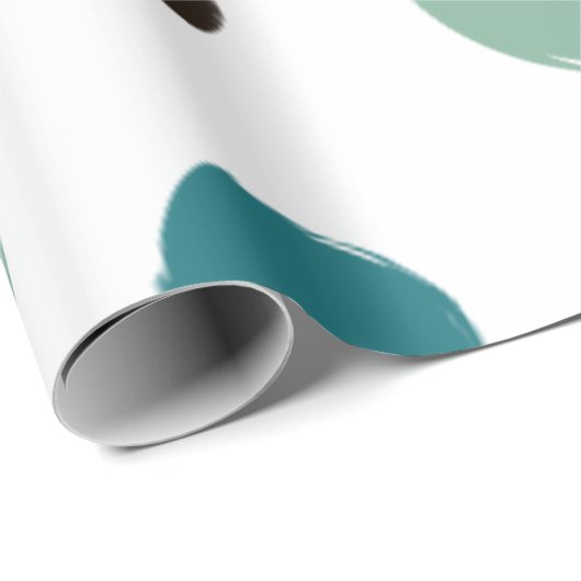 Papier Cadeau Points colorés esthétiques (Coin rond)