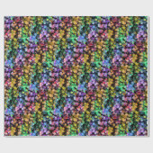 Papier Cadeau Points Confetti Arc-en-ciel aux couleurs vives (Plat)