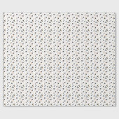 Papier Cadeau Points Confetti rose et or Papier d'enveloppement (Plat)