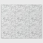 Papier Cadeau Points dalmatiens, Points dalmatiens, Noir et Blan (Plat)