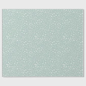 Papier Cadeau Points Dalmatiens verts, Points Dalmatiens, Pots D (Plat)