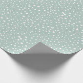 Papier Cadeau Points Dalmatiens verts, Points Dalmatiens, Pots D (Coin)