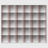 Papier Cadeau Points De Baseball (Plat)