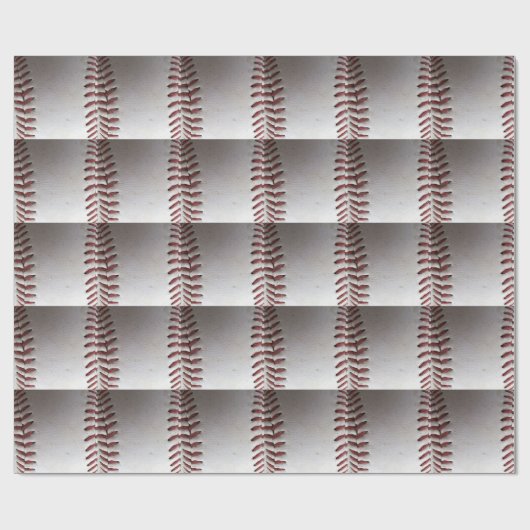 Papier Cadeau Points de baseball (vertical) (Plat)
