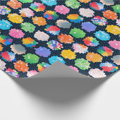 Papier Cadeau Points de Beachball Hexagonal (Coin)
