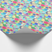 Papier Cadeau Points de confettis de la moitié du siècle - (Coin)