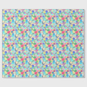 Papier Cadeau Points de confettis de la moitié du siècle - (Plat)