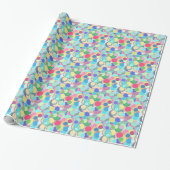 Papier Cadeau Points de confettis de la moitié du siècle - (Déroulé)