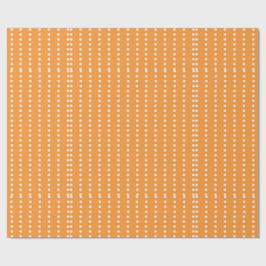 Papier Cadeau Points de contraste orange moderne (Plat)