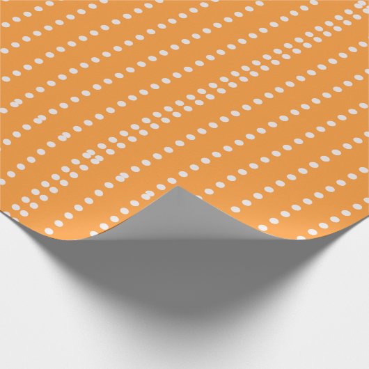Papier Cadeau Points de contraste orange moderne (Coin)