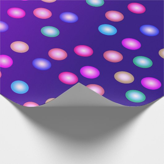 Papier Cadeau Points de couleur 2 Papier à envelopper (Coin)