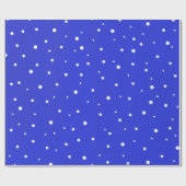 Papier Cadeau Points de neige (Plat)