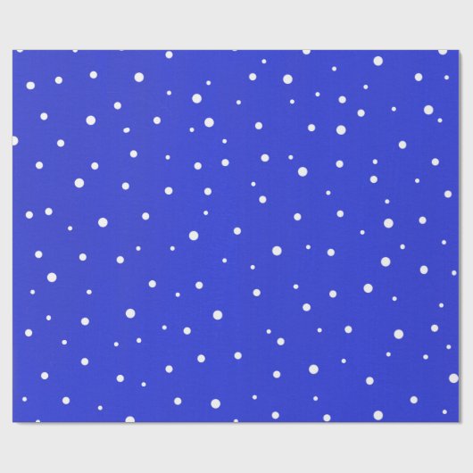 Papier Cadeau Points de neige (Plat)
