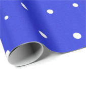 Papier Cadeau Points de neige (Coin rond)