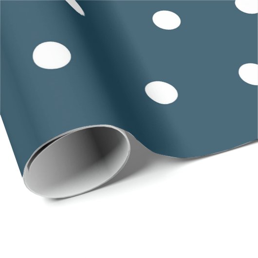 Papier Cadeau Points de Noël (Coin rond)