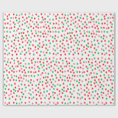 Papier Cadeau Points de Noël (Plat)