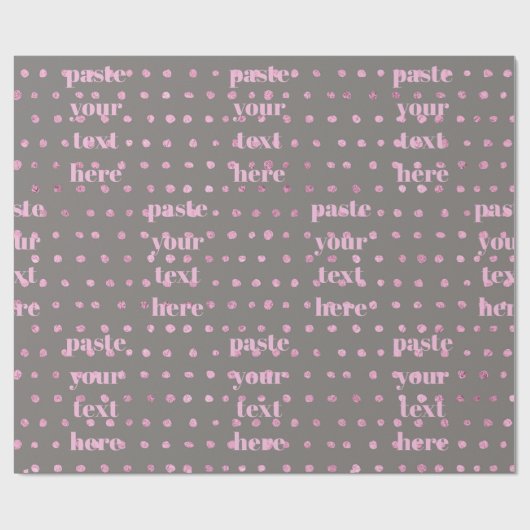 Papier Cadeau Points de paillettes de luxe (Plat)