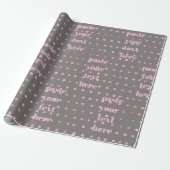 Papier Cadeau Points de paillettes de luxe (Déroulé)