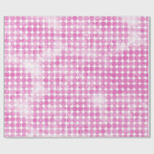 Papier Cadeau Points de paillettes roses abstraits (Plat)