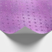 Papier Cadeau Points de Parties scintillant de glam de prune d'a (Coin)