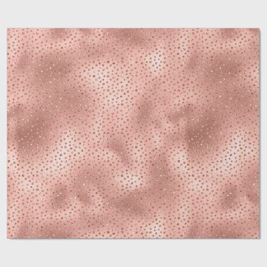 Papier Cadeau Points de Parties scintillant rose en verre rose o (Plat)